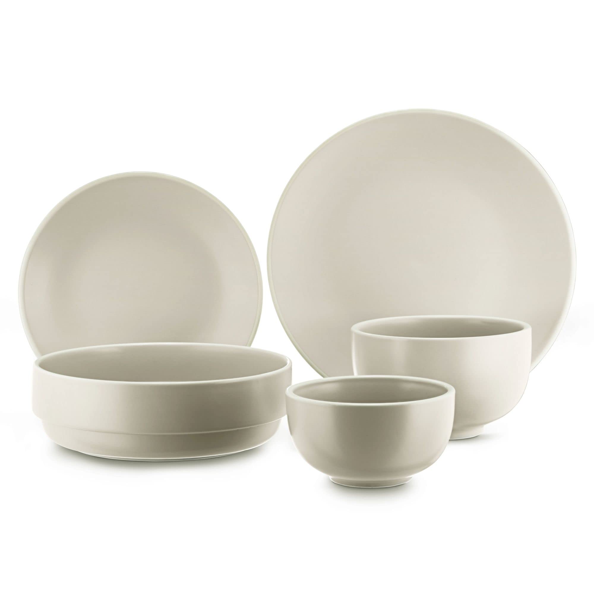 Dinnerware Set (10Pcs or 20Pcs) (20 Piece Set, Sand)