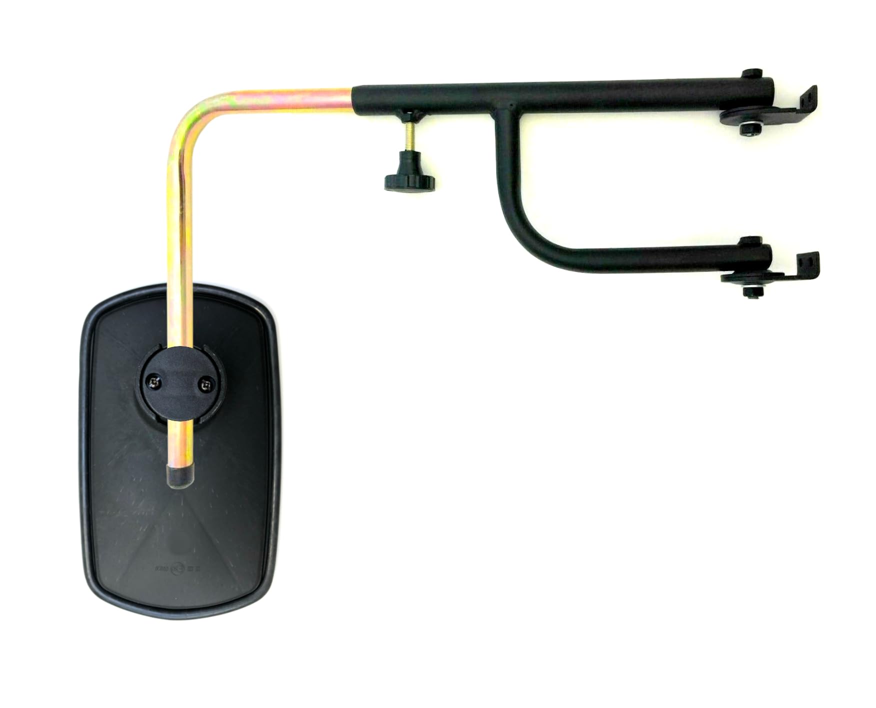 2 specchietti retrovisori esterni, 260 x 155 mm, ø14 – 23 mm, E20 e supporto per specchio per trattore, camion, escavatore