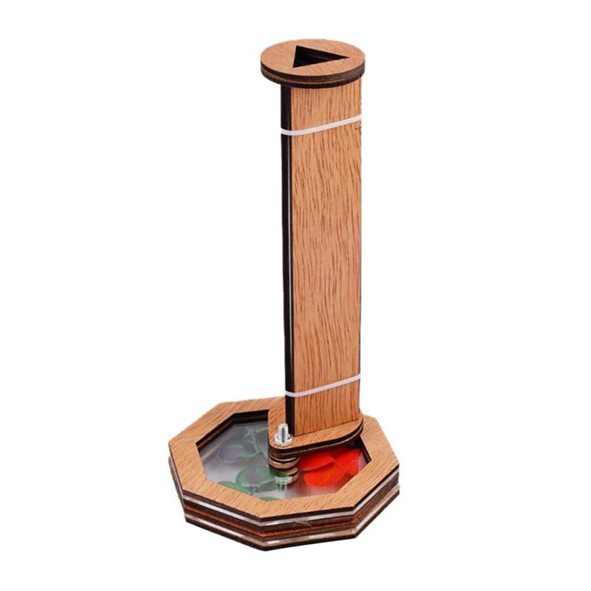 SUPVOX DIY Boys and Girls Kaleidoscope Toy Wooden Rotating Glasses Educational Entertaining