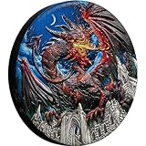 Red Dragon 5 oz silver coin