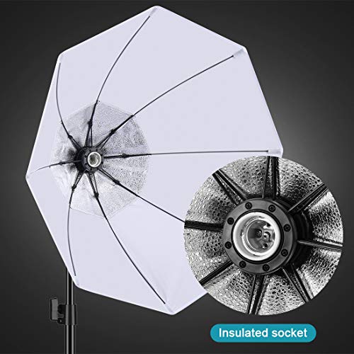 Sedgewin 2021323BAI-2 Octagon Softbox Light White Diffuser 26 Inches/70Cm With 150W 5500K Energy Saving Light Bulb/Light Stand/Carrying Bag thumb #3