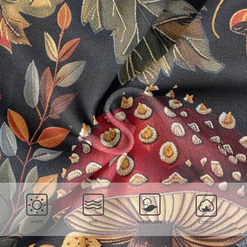 Underwear for Girls, Vintage Mushrooms Lants Toddler Girl Briefs, Girls Underwear Cotton, 2T–8 Years3