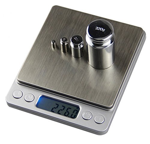 Small Precision Digital Scale Electronic Scales Weighing Japanese Manual with Weighing Tray with Two up to 0.1g per 3kg