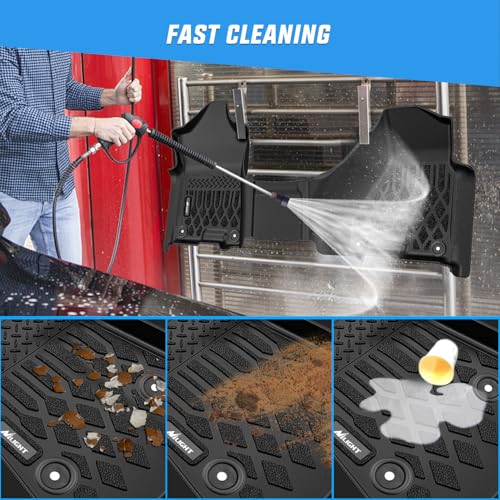 Image of Nilight TPE Floor Mats for Dodge Ram 1500 2500 3500 Bench Seat Crew Cab
