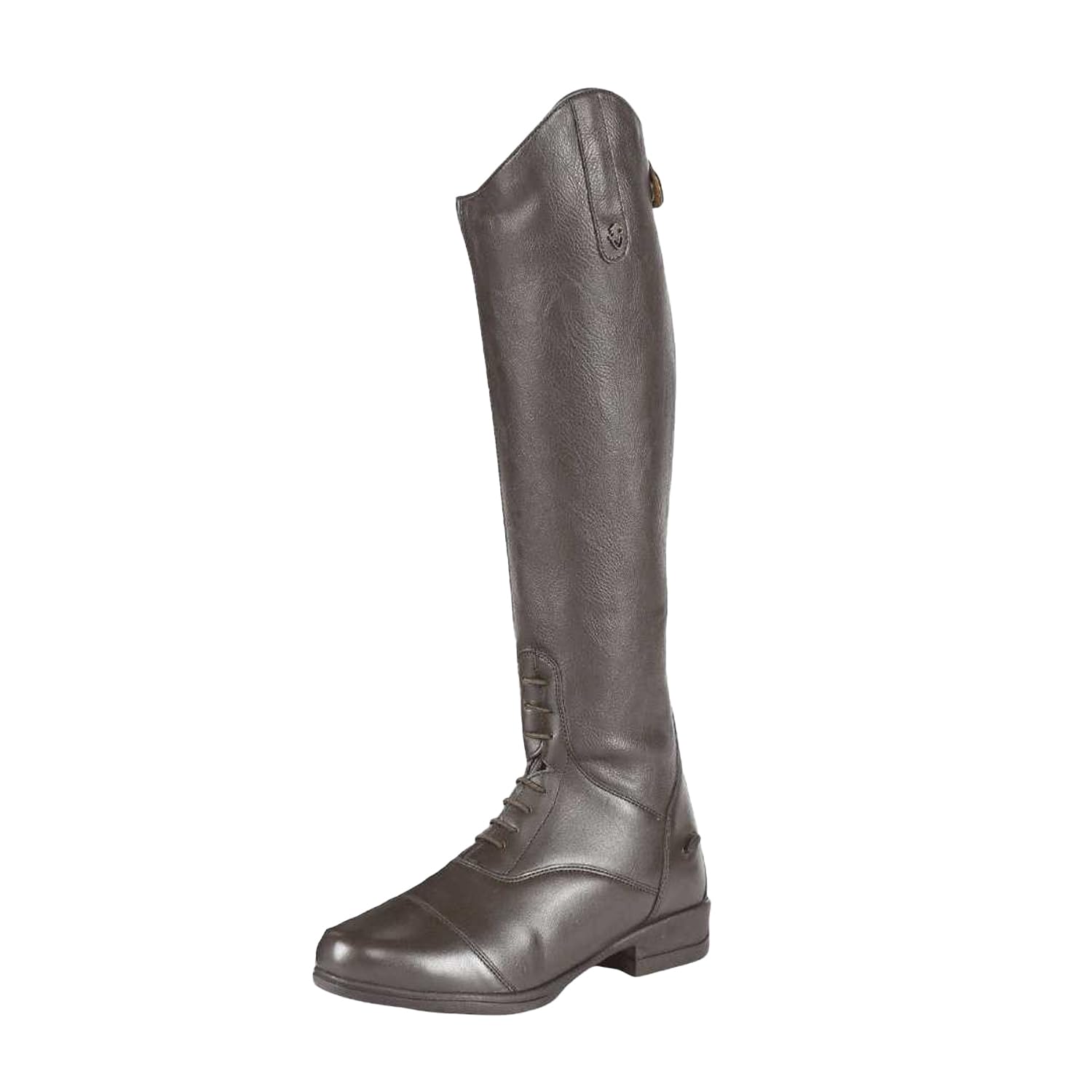 Shires Moretta Gianna - Stivali da equitazione in pelle per adulti, colore: Marrone, Nero , 11 Wide