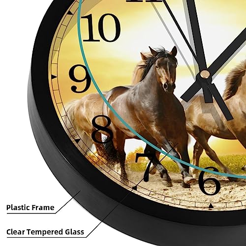 Horloge murale silencieuse sans tic-tac à quartz haute précision