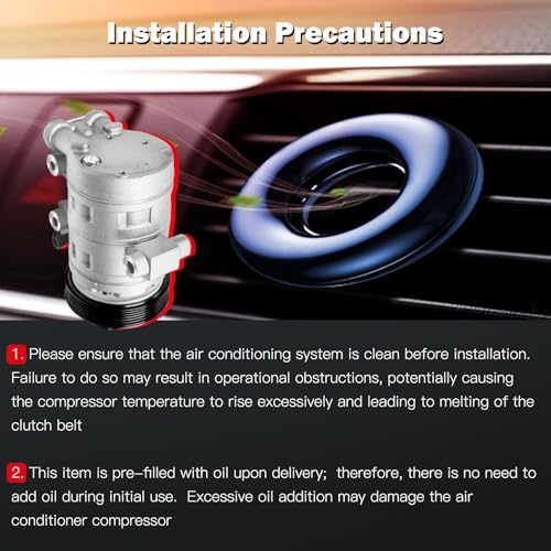 Image of Air Conditioning Compressor for Pontiac Torrent for Chevrolet Equinox 3.4L