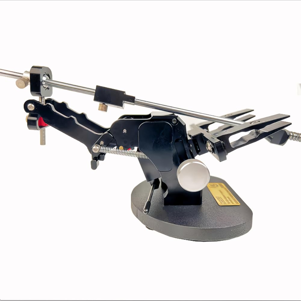 Toplionace Afilador de ángulo Fijo Universal para Cuchillos, Afilador de Cuchillos Ajustable de Metal de Alta Precisión Multiángulo Profesional