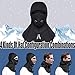 LEDeng Balaclava Face Mask, Motorcycle Windproof Breathable Snowboard Motorbike Ski Cycling Outdoor Sports Face Mask Thermal Windproof in Winter Neck Warmer for Women Men (Black with Breathing Hole)