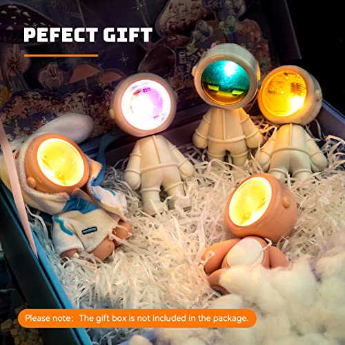 Luubeibei Sunset Lamp Projector, Spaceman Statue Astronaut Ornament Led Night Light Projection Lamp Touch Control 360° Rotation Rechargeable Ambient Light For Gift, Photography, Bedroom Room Decor #TOP4