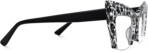 Miniatura 6 de VOOGLAM Gafas de gran tamaño con bloqueo de luz azul ojo de gato para mujer, anti fatiga ocular UV, para computadora, juegos, TV, teléfono, gafas