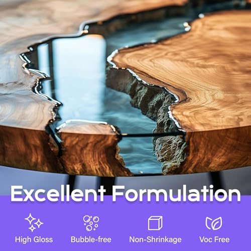 1160ml Epoxidharz, transparent Epoxidharz mit Härter, 1: 1-Verhältnis; Kunstharz-Beschichtung, kristallklar, für Holz, künstlerische Kreationen, Schmuckherstellung Kunst Handwerk