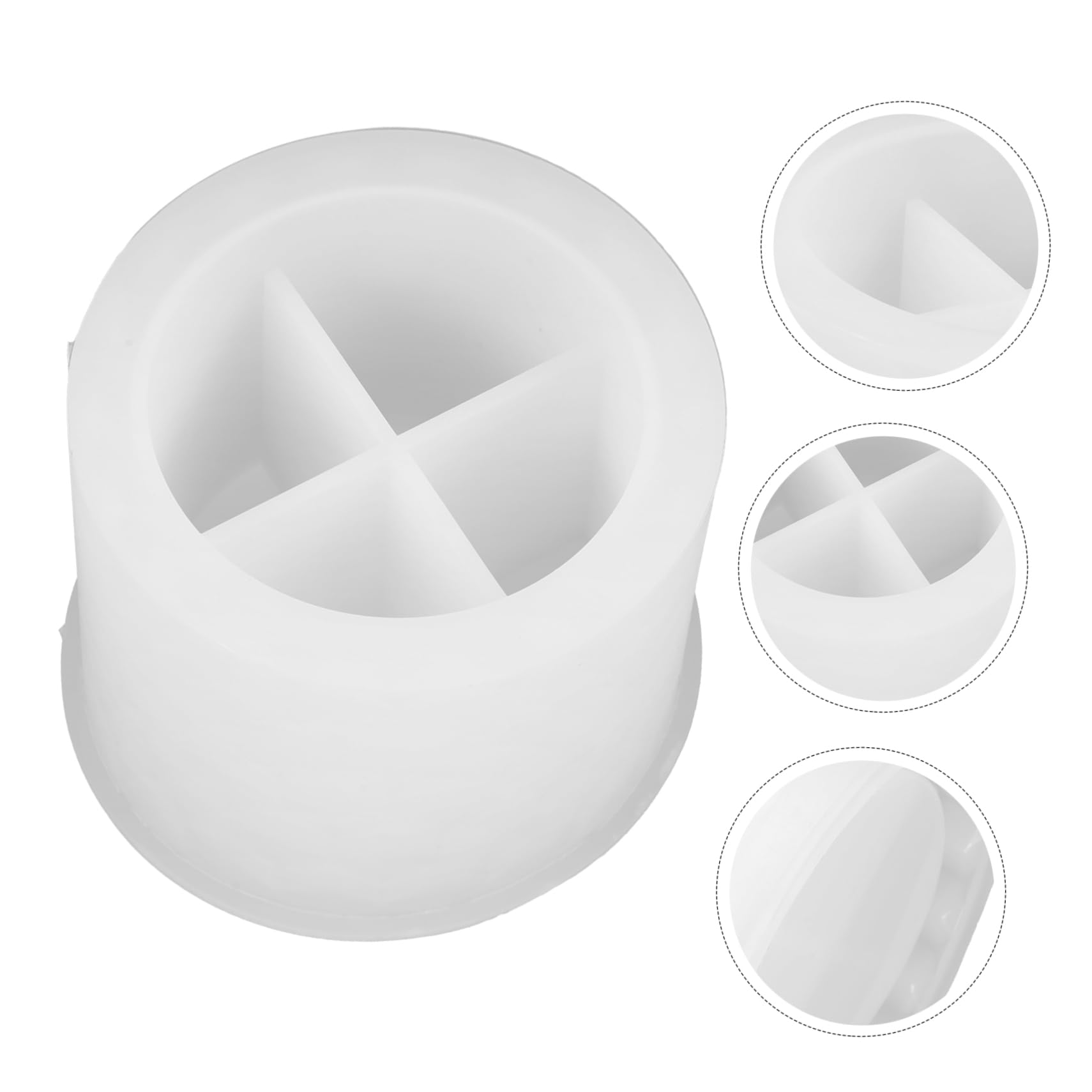 Toyvian 5 Pièces Moule en Silicone pour Pot de Fleur Petit Miel jardinière Faisant Moule moules en résine époxy moules à béton Moule d'artisanat Gel de silice Blanche