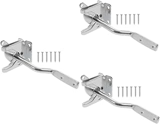 Angoily 3pcs Fence Hinge Outdoor Locks for Gates Self Closing Door Hinge Pocket Door Lock Metal Gate Lock Lever Gate Heavy Duty Gate Double Gate Latch Fence Gate Latch Pool Gate Latch