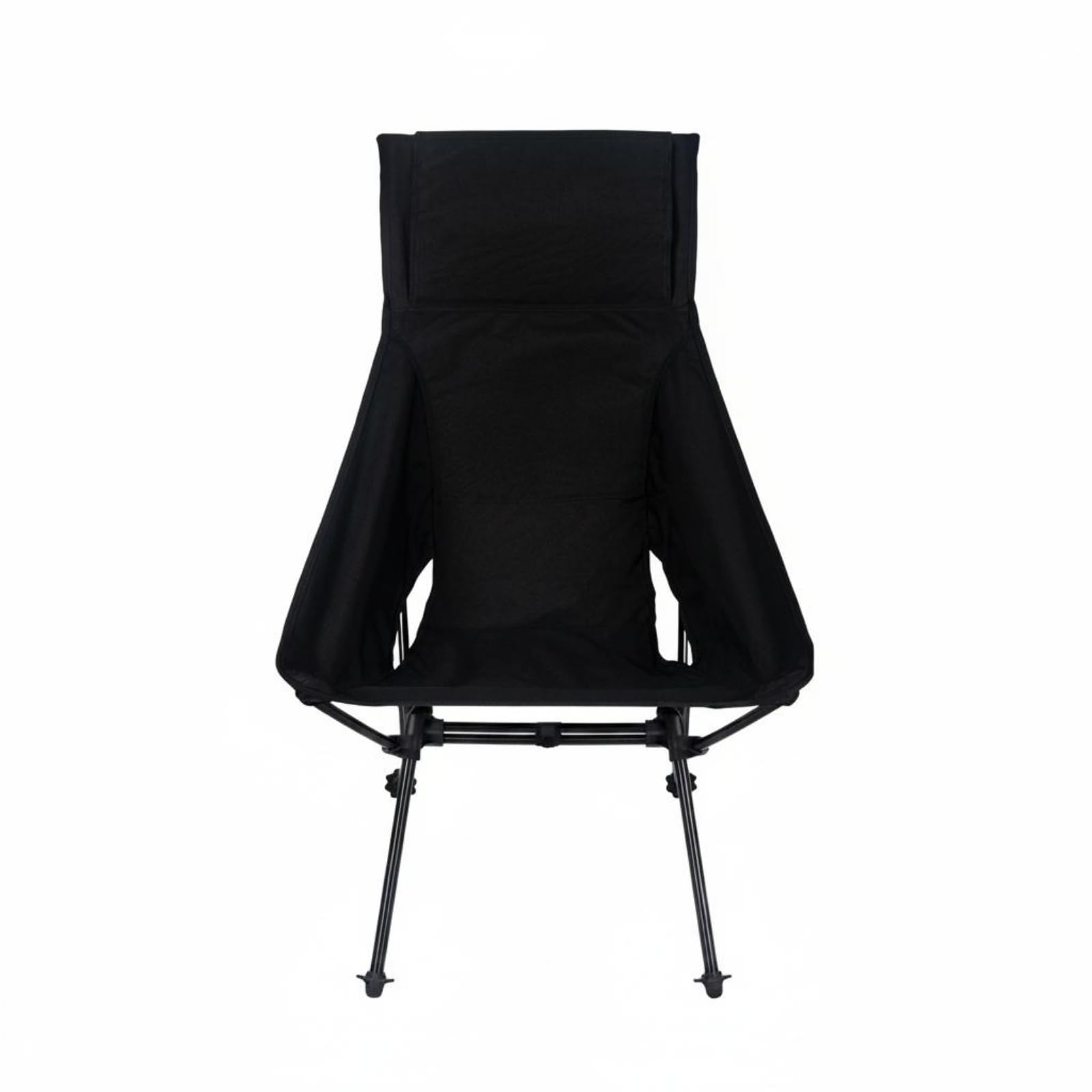 Folding Moon Chair Aluminum Frame High Back Camping Chair Lightweight Outdoor Furniture, Black-image-18