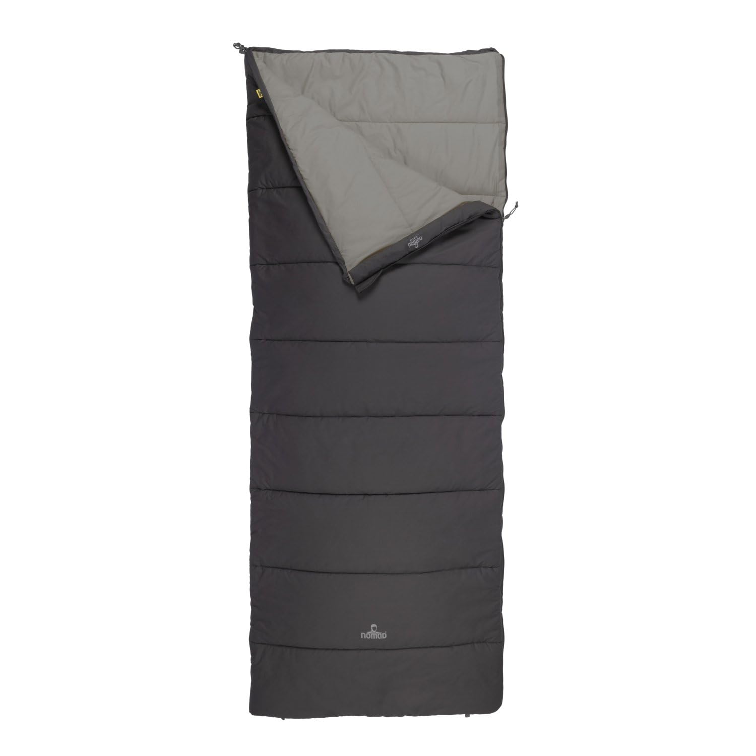 NOMAD® Blazer Schlafsack Deckenmodell | Bis 190cm Körpergröße | Baumwolle | Zum Aufzippen | Zugluftstreifen | Zwei-Wege-Reißverschluss | Inkl. Abdeckung