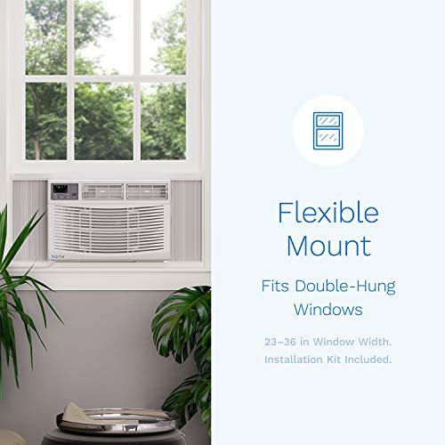 Homelabs Window Air Conditioner 8000 Btu - Energy Star Certified, Digital Thermostat, Remote Control - Ideal For Rooms Up To 350 Square Feet #TOP6