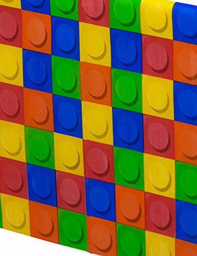 Creative Converting 315252 Block Birthday kunststof tafelkleed, meerkleurig, 137,2 x 259,1 cm - Image 6
