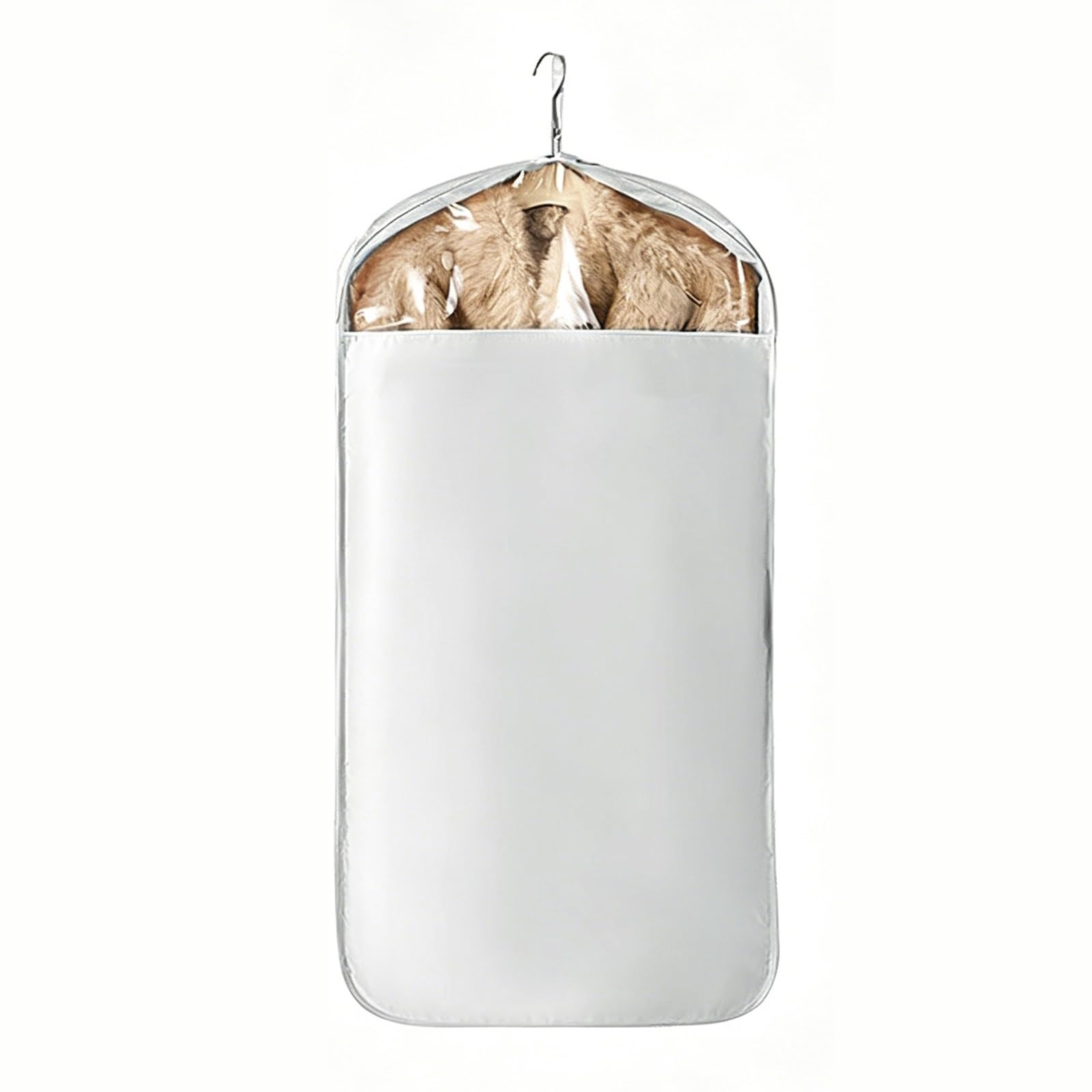 Clothes Cover for Hanging, Garment Bags for Storage, Clothes Cover to Storing Suits, Coats, Silk and Leather Jackets(Blue,58 * 9 * 130cm/23 * 4 * 51in)