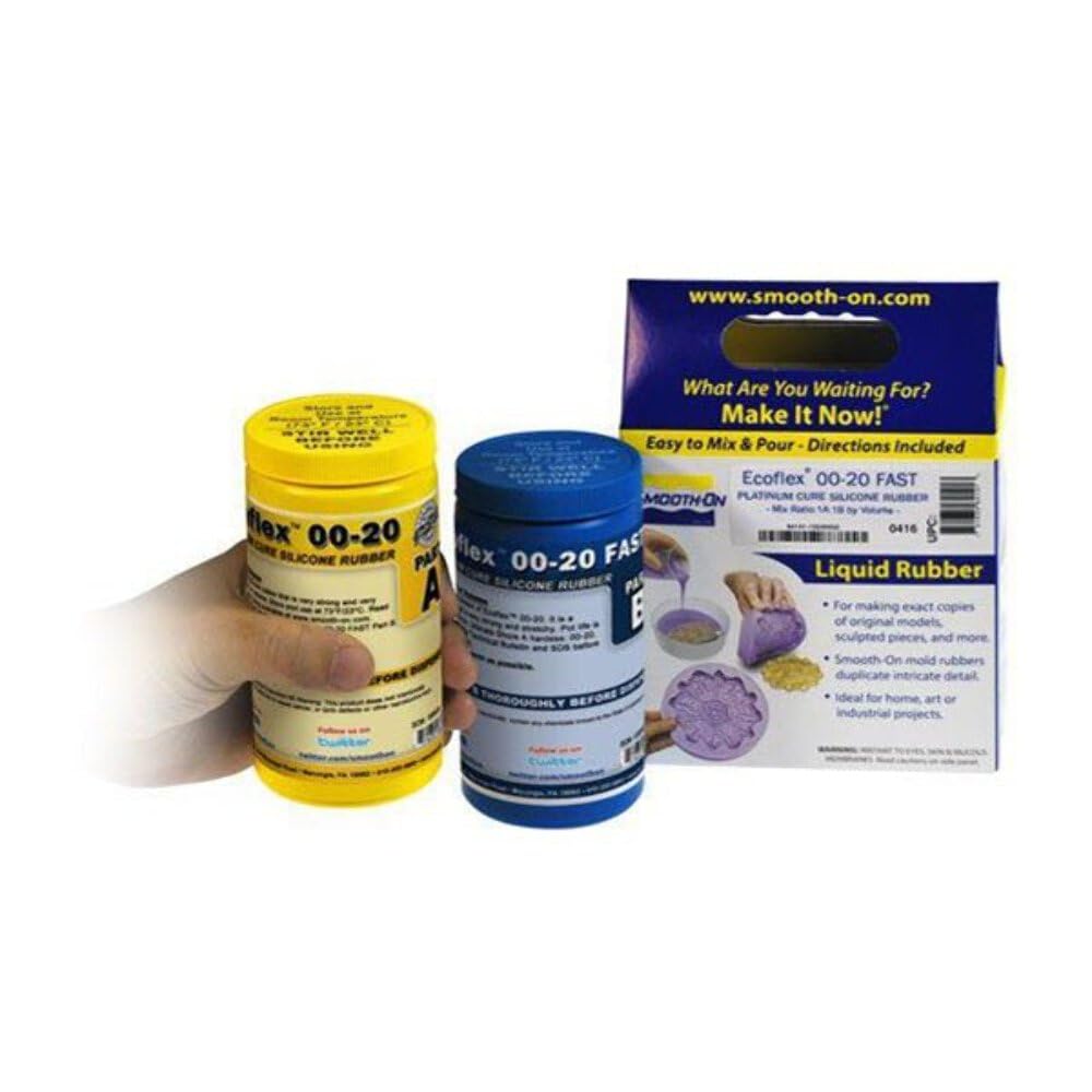 Smooth-On ECOFLEX 00-20 SuperSoft Silicone - 2 Pint Kit - Simulates Look and Feel of Human Flesh by Smooth-On