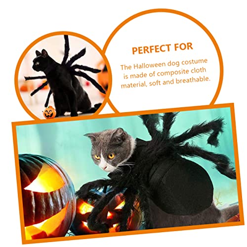 Disfraz Para Mascotas Tema Araña Halloween Negro miniatura 7