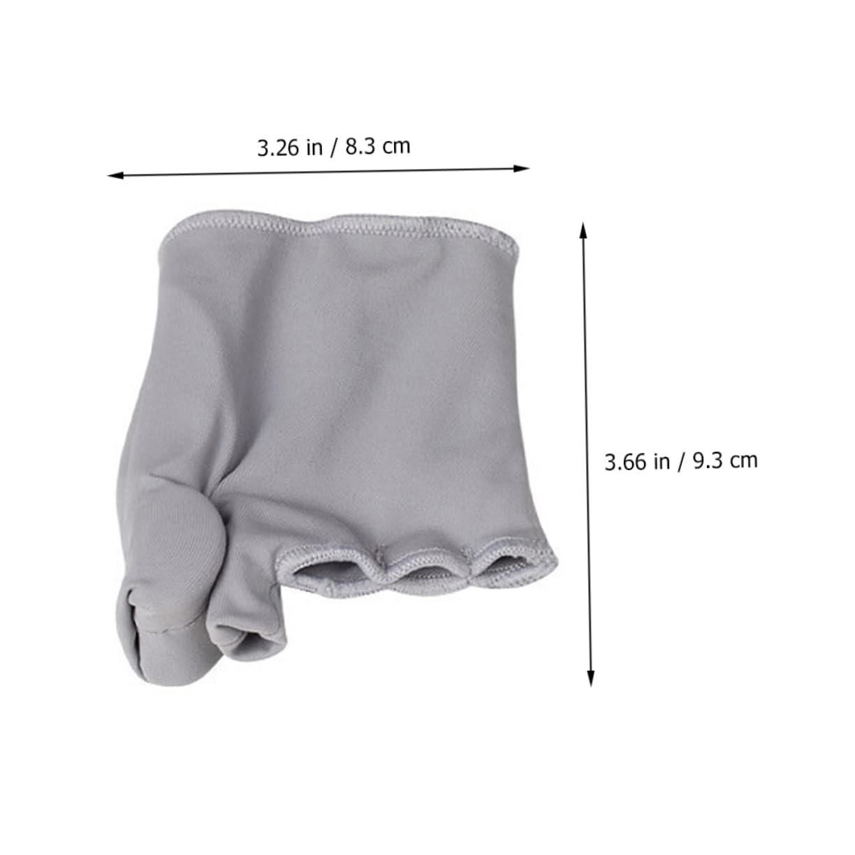 NOLITOY 3 Pcs Efficient for Mallet Bunion Relief Straightener Sleeve Tube Cushion Light Grey