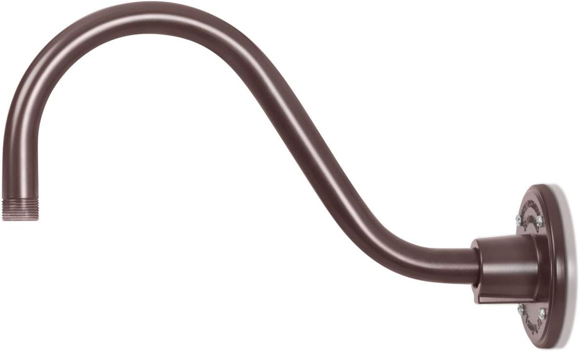 Best Deal Cheap 🛒 10in. Satin Black Angle Shade Gooseneck Sign Light Fixture with 14.5 in. Long Extension Arm - Wall Sconce Farmhouse, Vintage, Antique Style - UL Listed - 9W 900lm A19 LED Bulb (5000K Cool White)