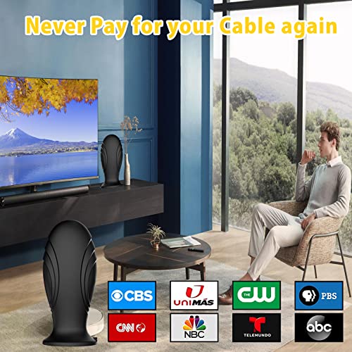 TV Antenna for Smart TV and All Older TV's -Powerful Best Amplifier Signal Booster - Digital Antenna for TV Support 4K 1080p Antenna TV Digital HD Indoor
