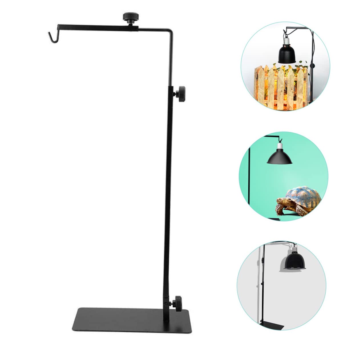 Abaodam Supporto Efficiente in e per Metallo Rettili Riscaldante Lampada da Nero Dissipazione del Calore e Protezione Contro Scottature per Terrari e Animali Compagnia