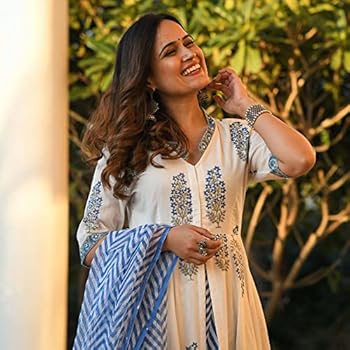 Parvdi Kurta Set Voor Vrouwen - Indiase Stijl Met Dupatta & Broek | Party Wear