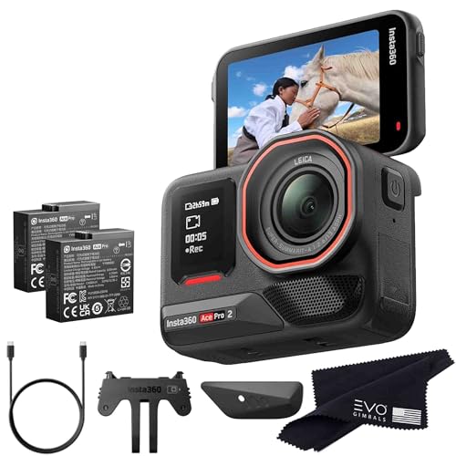 Image of Insta360 Ace Pro 2-8K Waterproof Action Camera Co-Engineered with Leica, Flagship 1 /1.3 inch Sensor, 8K30fps, 4K60fps, 2.5 inch Flip Screen, AI Noise Reduction, Long Lasting Battery