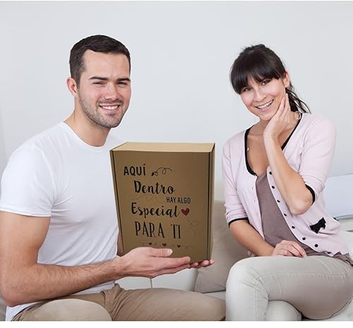Peluche Personalizado con Foto en Cajita Decorada Regalo Personalizado para Mujer y Hombre | Regalos para Amigas (MARRÓN)