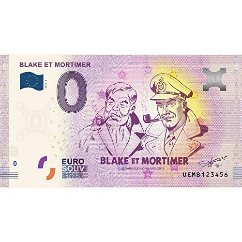Billete de Banco 0 Euro Souvenir Blake y Mortimer (2018)
