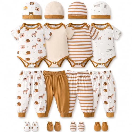 Image of Baby Boy Girl Clothes Preemie Newborn Must Have Infant Essentials Outfits 20 Piece Clothing 0-18 Months