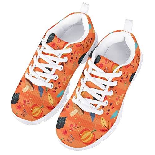 Tennis Shoes for Kids Girls Lightweight Running Sneakers Breathable Mesh Comfy Cute Print Walking Shoes3