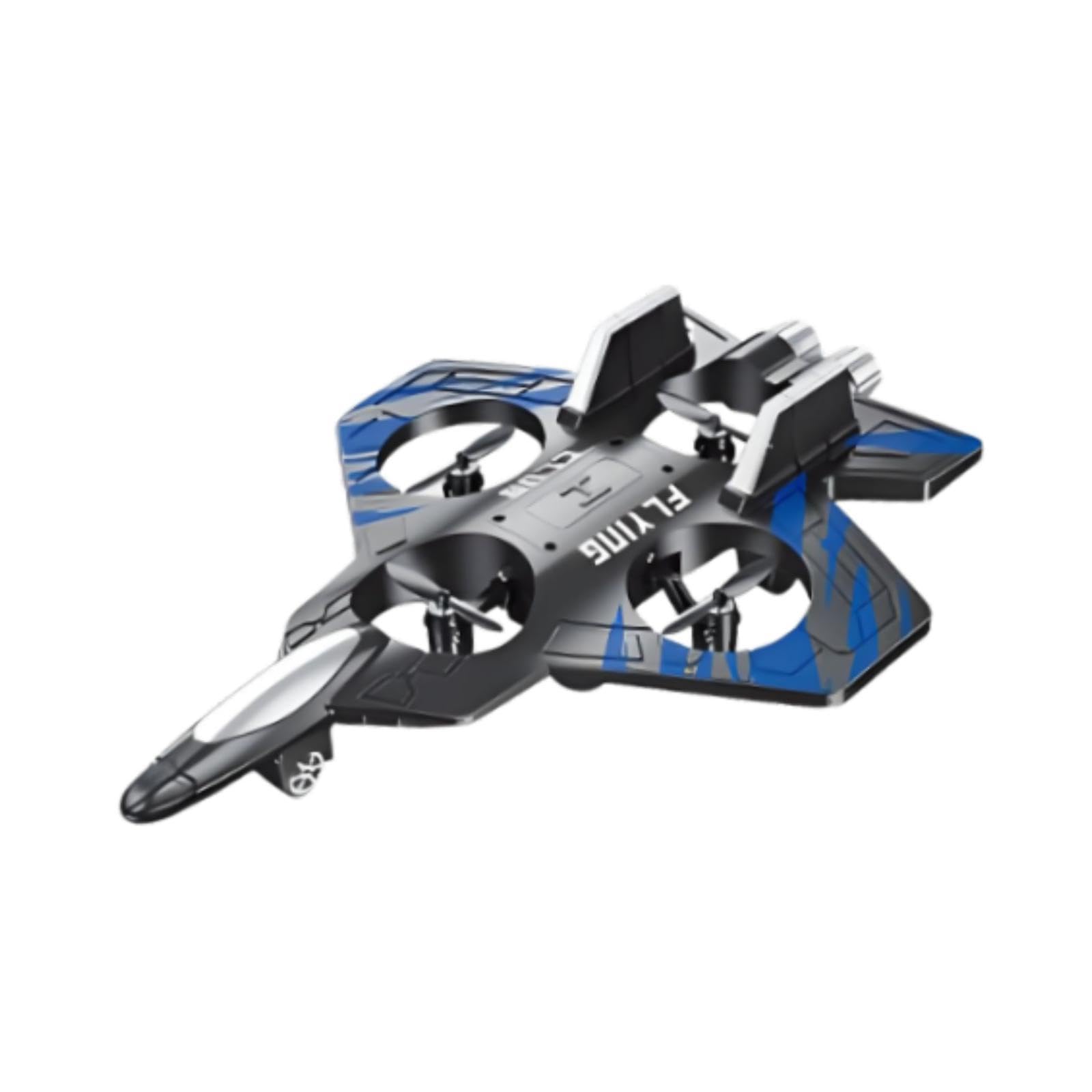Avión Teledirigido RC Avión Jet Juguete Avión Espuma con Luz Automático Estabilidad Mejorada Control 2.4G Adecuado para Niños Adultos, Azul