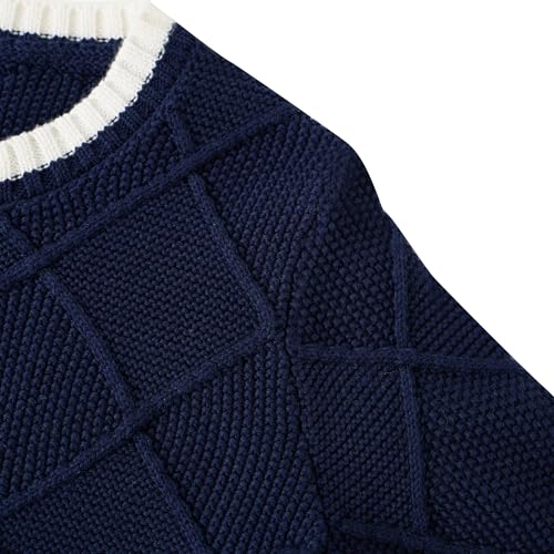 UMELOK Girls Cardigan Sweater Full Zip-Up Long Sleeve School Uniform Cotton Fall Jacket 6-14Y4