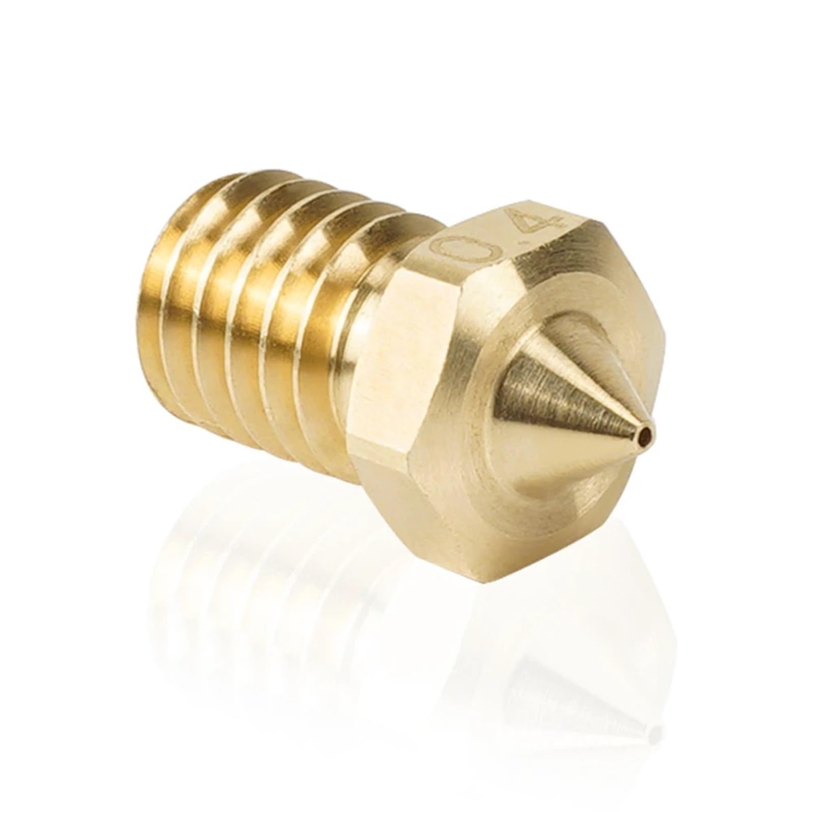 20 Stück 3D-Drucker-Düse für 1,75 mm Filament, 3D-V6-Düsen, Messing, Kupfer, Druckkopf, 0,4 mm, 0,5 mm, 0,6, 0,8 mm Düsen (0,4 mm)