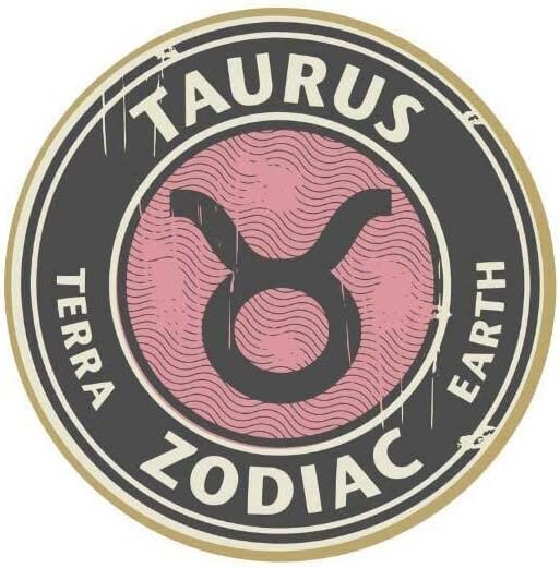 Taurus Zodiac Horoscope Vintage Round Metal Aluminum Tin Sign Door Signs Exterior Home Cave Garage bar Country Poster Club Wall Plaque Decoration Retro Aluminum Sign 12x12 Inch