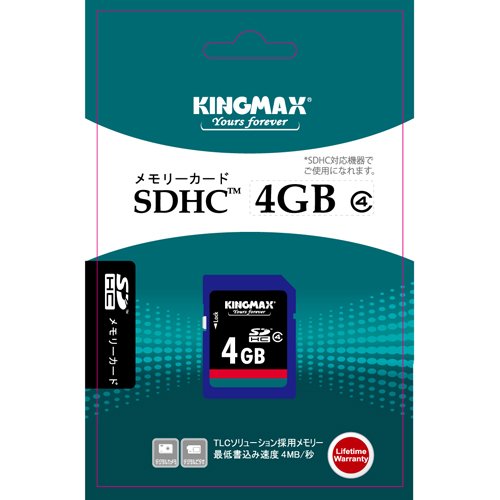 KINGMAX SDHC�J�[�h class4 4GB KM-SDHC4X4G