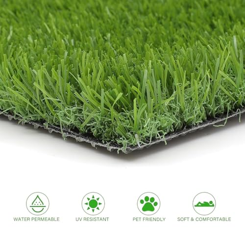 Image of 6x2 Feet Waterproof Artificial Grass for Balcony, Floor & Decoration | Anti Skid Green Grass Mat for Home, Indoor & Outdoor Decoration | Green