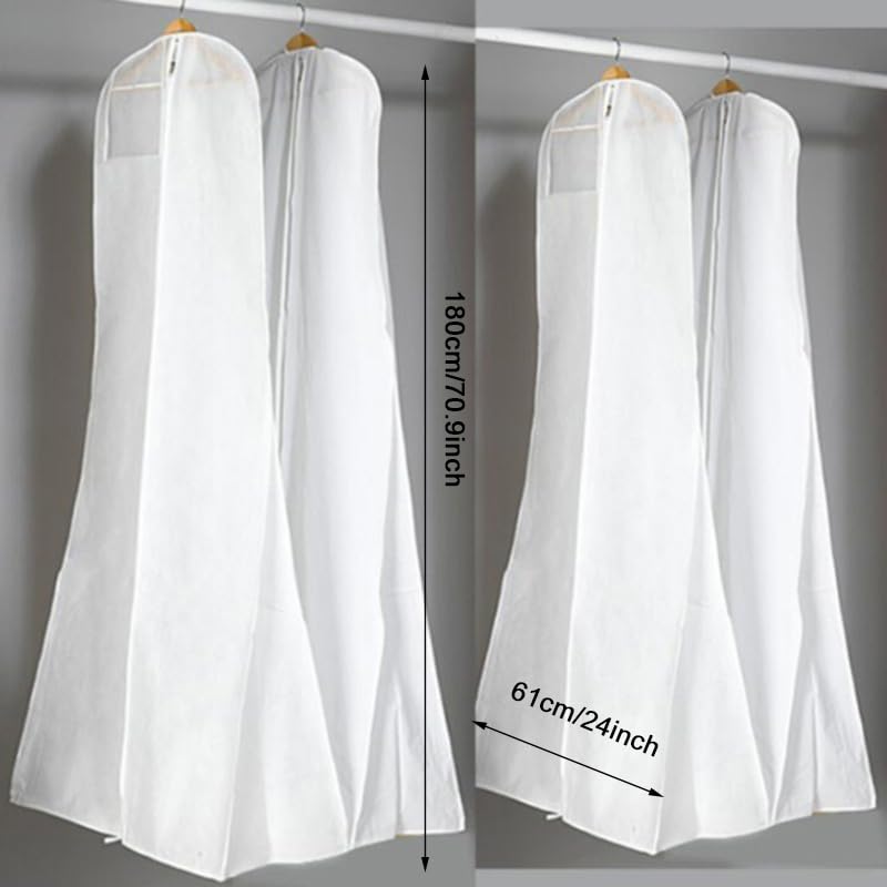 Long Wedding Dess Bag Cover Evening Dress Dust Cover Bridal Garment Storage Bag New Wedding Dust Cover3
