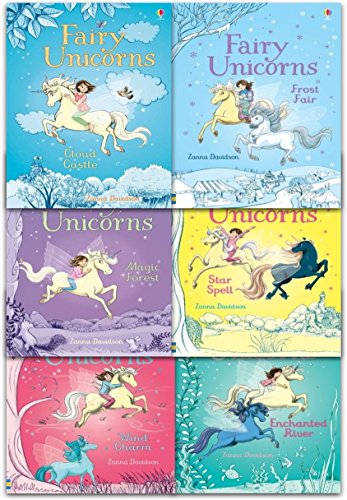 Fairy Unicorns Collection Paperback by Zanna Davidson- Set of 6 Books