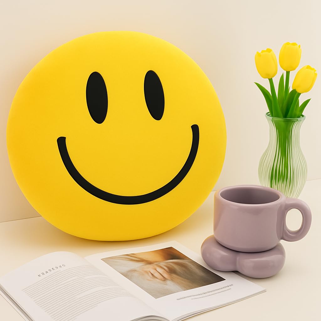 Smiley Face 3D Pillow 14in