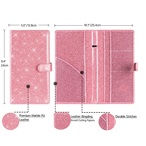 Image of TOURSUIT Car Registration and Insurance Card Holder, Glitter Pink