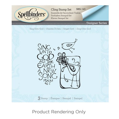 Spellbinders Sing Unto God Cling Rubber Stamp, Synthetic Material, Multi-Colour, 15 x 13.1 x 0.6 cm - Image 3