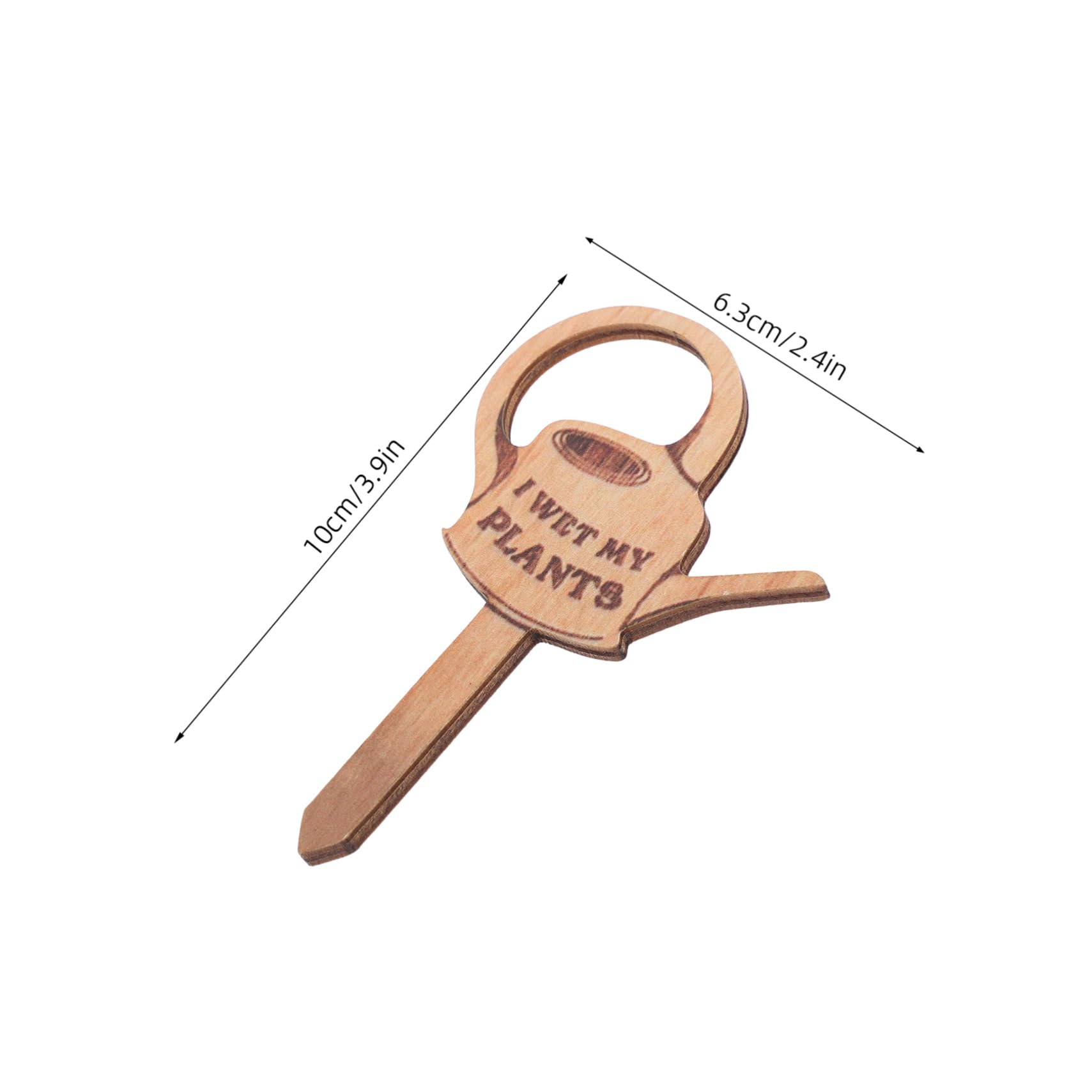 VICASKY 2Pcs Mini Wooden Plant Markers Charming Watering Can Stakes for DIY Garden Art and Home Decoration for Small Spaces and Creative Plant Displays