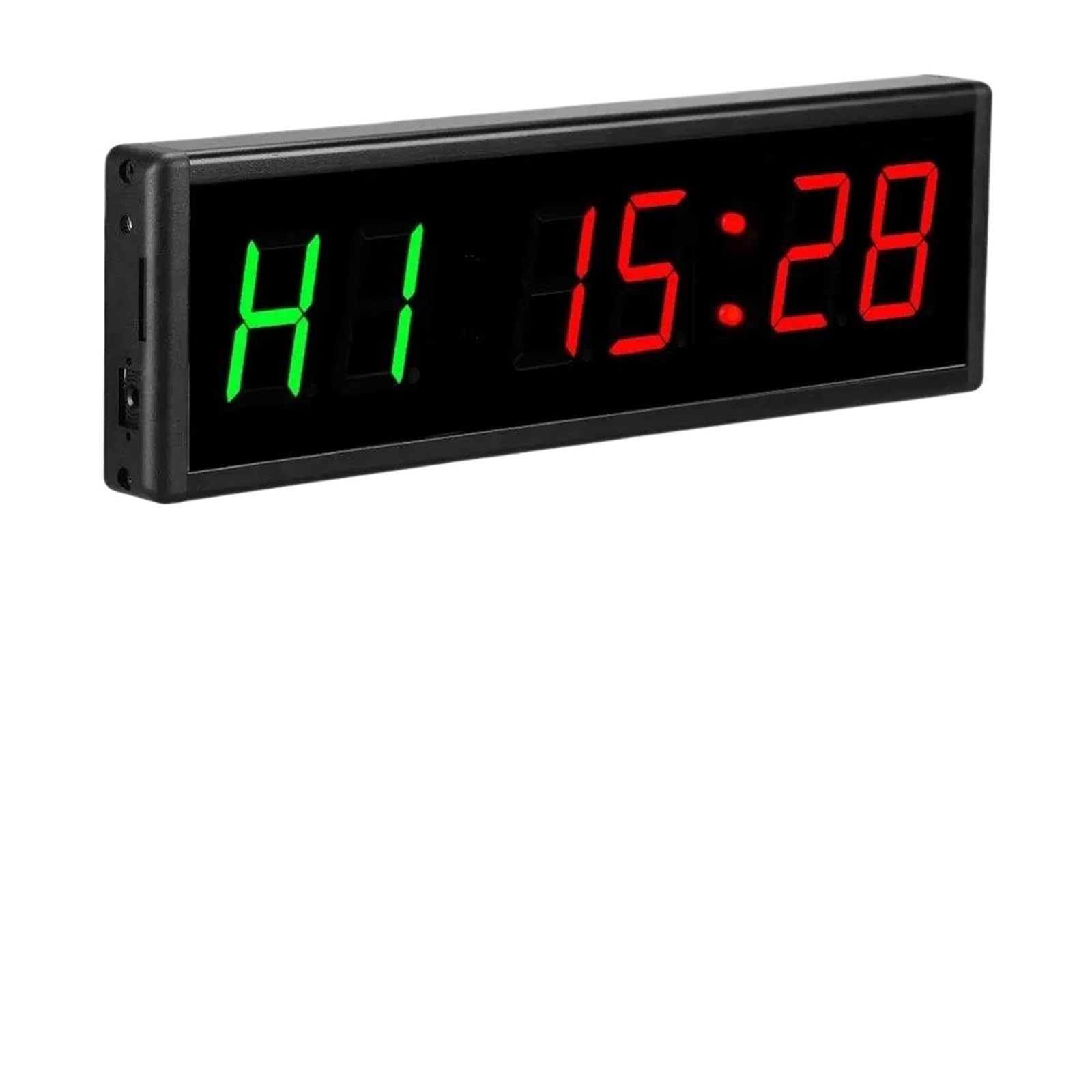 JVDDI Training Timer LED Display Electronic Clock Stopwatch Interval Timer Prescise Wall Clock With Remote For Gym Fitness Training