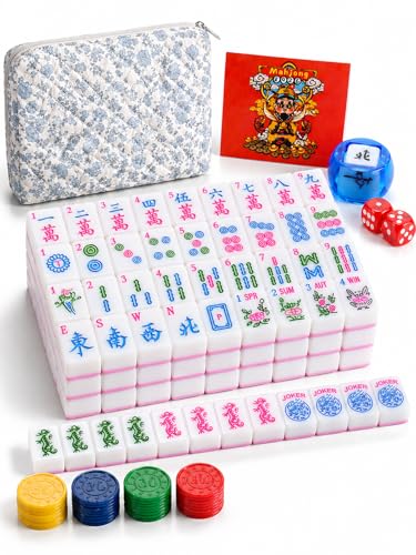Mahjong Tile Set with 166 Premium Tiles