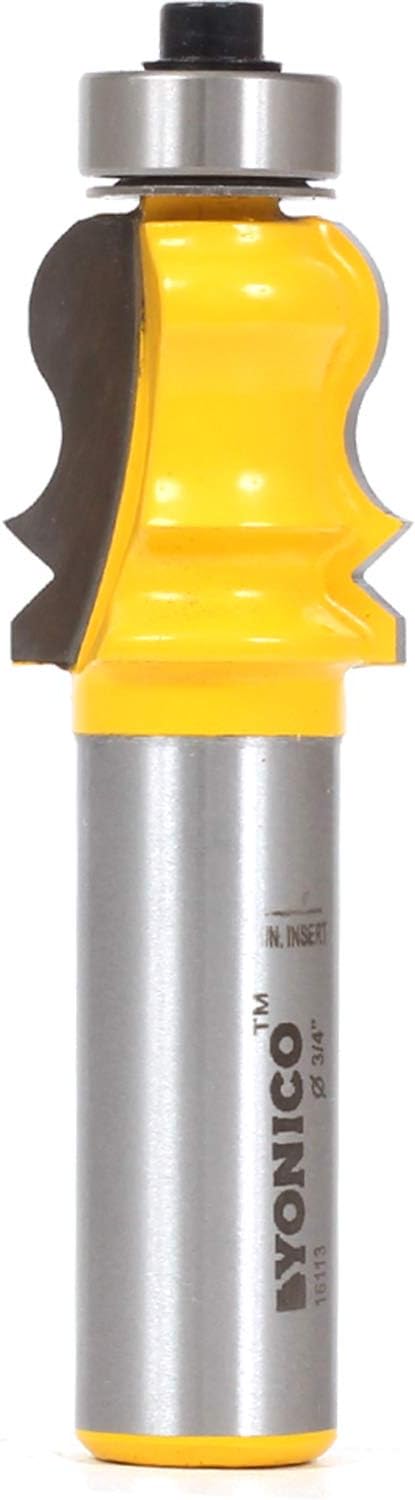 Yonico 16113 Small Elaborate Crown Cap Molding Router Bit 1/2-Inch ...